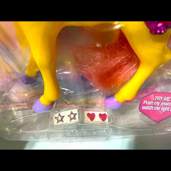 MAGIC TOUCH PONY VINTAGE 90s MAGIC JEWELS PONY SAPPHIRE JEWELS LIGHT UP & BLINK - Picture 11 of 16